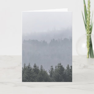 Carte Misty Forest Mountains Nature Photo