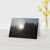Carte Misty Morning sun #3 (Fleur jaune)