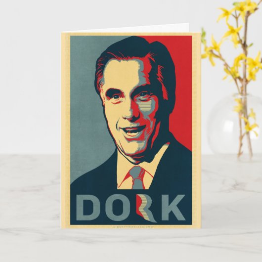 Carte Mitt Romney Dork (Fleur jaune)