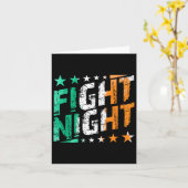 Carte Mixed martial art De Boxe De Nuit Ou Fan De Boxe À (Fleur jaune)