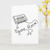 Carte Mixtape - vous roche (Fleur jaune)