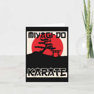 Carte Miyagi-do Karate Vintage Rétro Bonsai Tree Ma