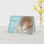 Carte Mlle (Fleur jaune)