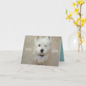 Carte Mlle (Fleur jaune)