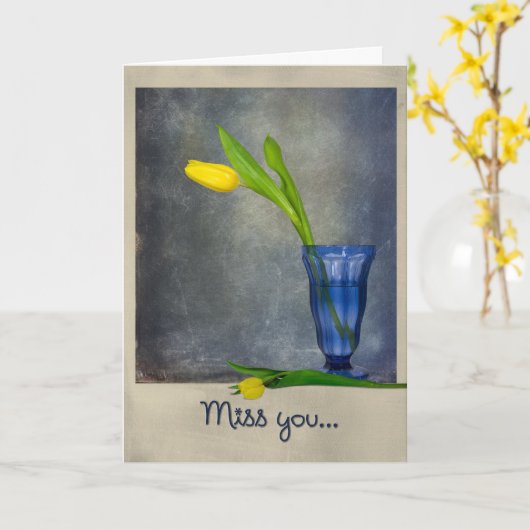 Carte Mlle (Fleur jaune)