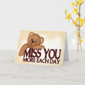 Carte Mlle Bear (Fleur jaune)