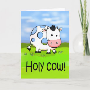 Carte Mlle drôle You Card d'amitié d'humour de vache