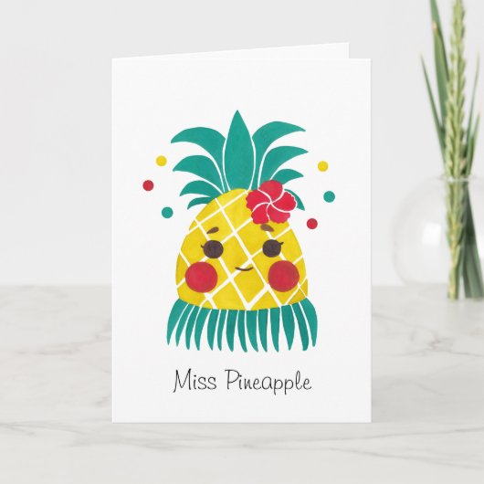 Carte Mlle Hawaiian Pineapple (Devant)
