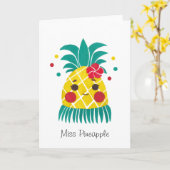 Carte Mlle Hawaiian Pineapple (Fleur jaune)