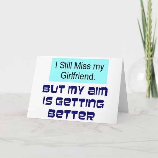 Carte Mlle ma petite amie (Devant)