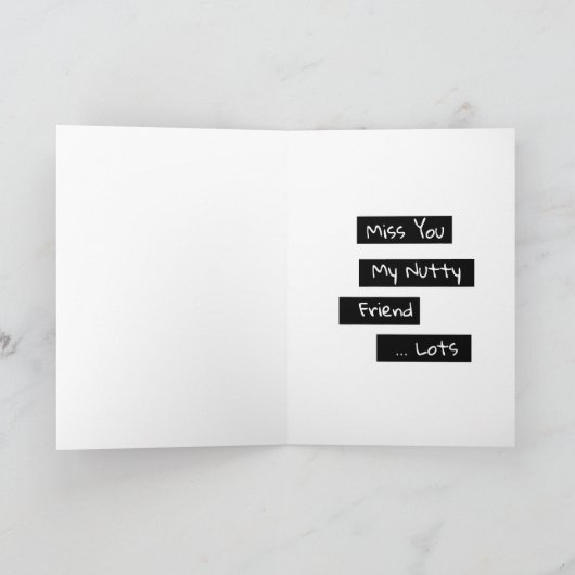 Carte Mlle, Mon Ami Nutty (Intérieur)