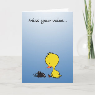 Carte Mlle votre voix...
