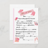 Carte Mme à Mme Libs (Devant / Derrière)