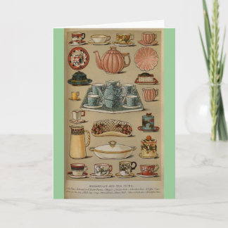 Carte Mme Beeton Petit Déjeuner Thé Chine Vaisselle