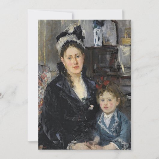 Carte Mme Boursier et sa fille | Berthe Morisot (Devant)