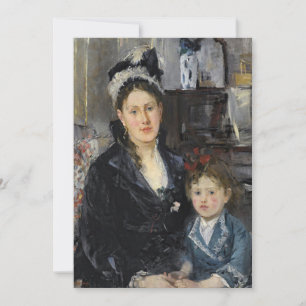 Carte Mme Boursier et sa fille Berthe Morisot