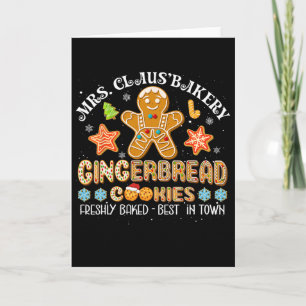 Carte Mme Claus Kery Gingerbread Cookies Noël Famille