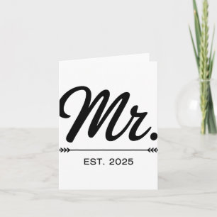 Carte Mme Est. 2025 Je Viens De Marier Mr Et M