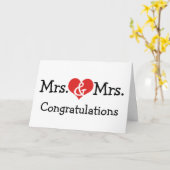 Carte Mme et Mme Love Heart Mariage Félicitations (Fleur jaune)