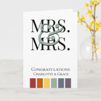 Mme et Mme Rainbow Gay Mariage Félicitations