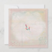 Carte Mme et Mme Spring Aquarelles Or Géométrique (Dos)