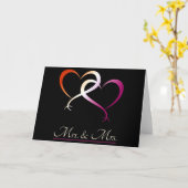Carte Mme & Mme Flagcolors Hearts  (Fleur jaune)