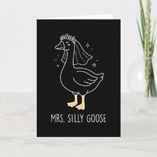 Carte Mme Oie Ridicule Mariée Humoristique Mariage