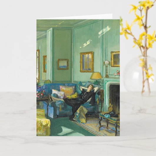 Carte Mme Osler | Sir John Lavery (Fleur jaune)