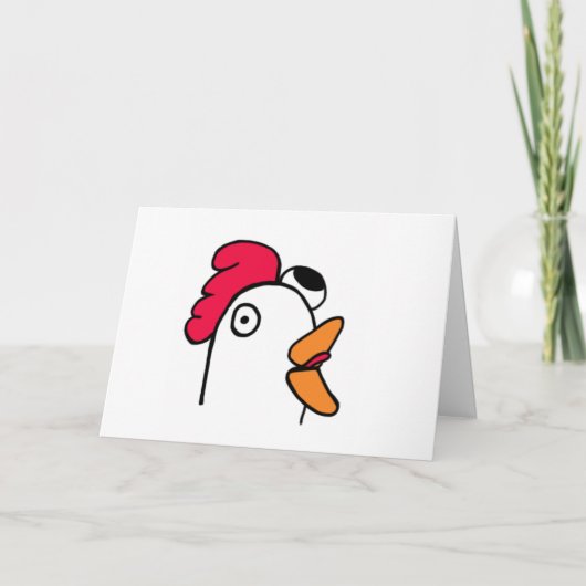 Carte Mme Rude Chicken Head Card (Devant)