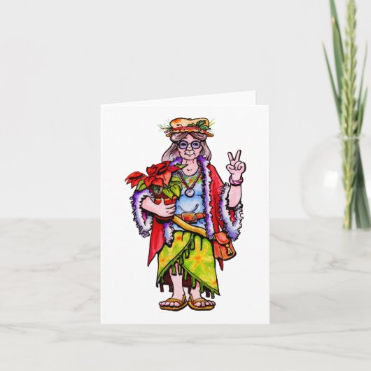 Carte Mme Santa Hippie (Devant)