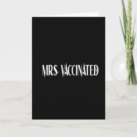 Carte Mme Vaccinée (Devant)