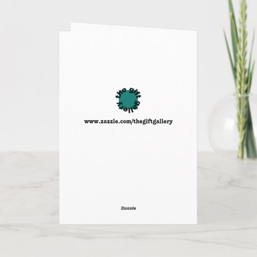 Carte Mo Mustache Arbre de Noël Beard Man Topp Vert (Dos)