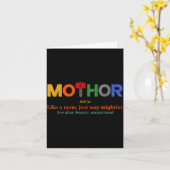Carte Mo-thor comme une maman beaucoup plus puissante fê (Fleur jaune)