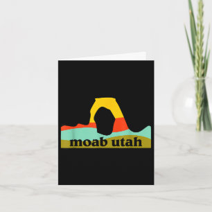 Carte Moab Utah parc national des arches emblème minimal