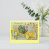 Carte mobile de Thanksgiving en forme de maïs (Debout devant)