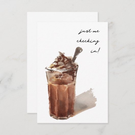 Carte Mocha Frappe (Devant / Derrière)