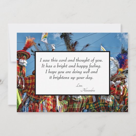 Carte Mocko Jumbies USVI (Dos)