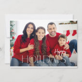 Carte MOD Ele Minimaliste Joyeux Vacances Photo (Devant)