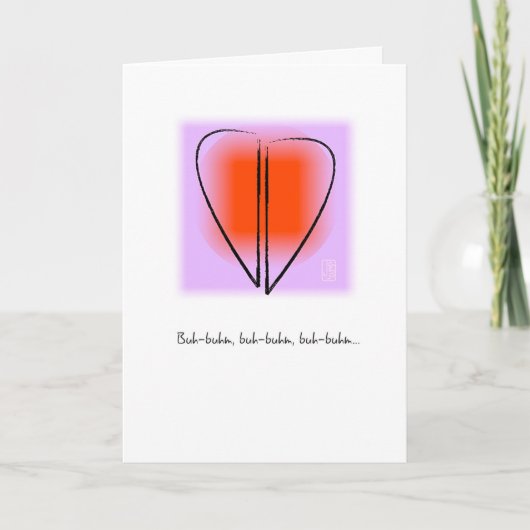 Carte MOD Heart Love Beating Heart Heart Valentine (Devant)
