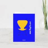 Carte Mod Purple Retro Chair All-Purpose Note (Dos)