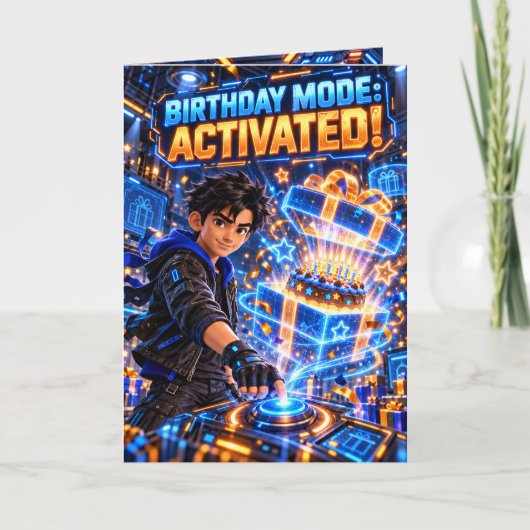 Carte Mode Anniversaire AnimatedLabbs Kai Activée (Devant)