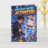 Carte Mode Anniversaire AnimatedLabbs Kai Activée (Fleur jaune)