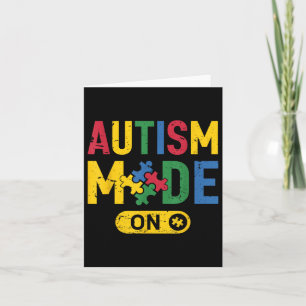 Carte Mode Autisme Autiste De Sensibilisation sur l'auti