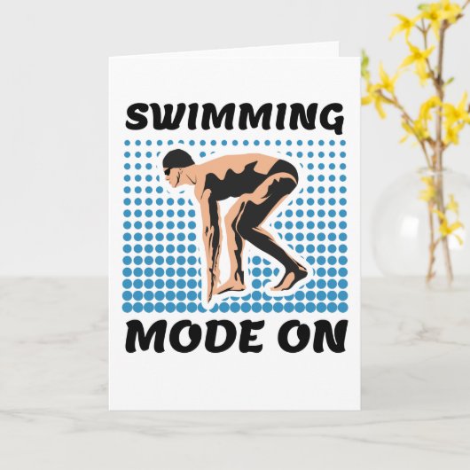 Carte Mode baignade sur - Pool Lover (Fleur jaune)