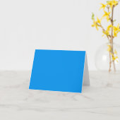 Carte Mode bleu clair Cerulean tendance couleur 2014 (Fleur jaune)