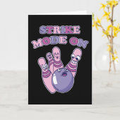 Carte Mode de frappe Joueur de bowling Cadeau de bowling (Fleur jaune)