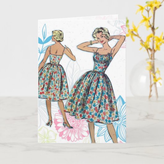 Carte Mode été (Fleur jaune)