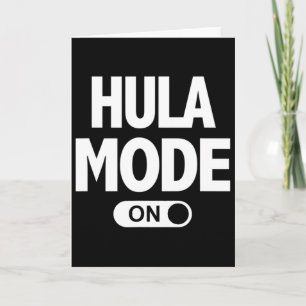 Carte Mode Hula On Vacances Fête Luau Hawaï