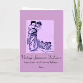 Carte Mode japonais vintage (Dos)