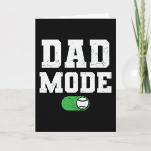Carte Mode Papa activé Baseball famille beau design